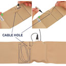 URSA WAIST STRAP Vertical pouch small, 81cm, small, beige