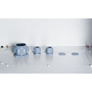 LANDE ES4556012/G-L WALL RACK CABINET IP55, 12U, 600d, with steel door, grey