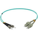 SC-ST MM DUPLEX OM3 50/125 Fibre patch cable 20m, aqua