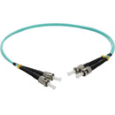 ST-ST MM DUPLEX OM3 50/125 Fibre patch cable 2.0m, aqua