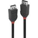 LINDY 36492 BLACK LINE DisplayPort 1.2 cable, 2m