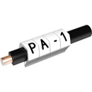 PARTEX CABLE MARKERS PA1-200MBW.G Prefit, 2.5 - 5.0mm, letter G, black on white (pack of 200)
