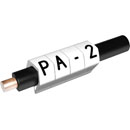 PARTEX CABLE MARKERS PA2-MBW.F Prefit, 4.0 - 10.0mm, letter F, black on white (pack of 100)