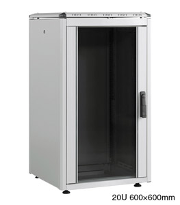 LANDE ES3626620/G-L RACK CABINET 20U, 600w, 600d, grey, assembled