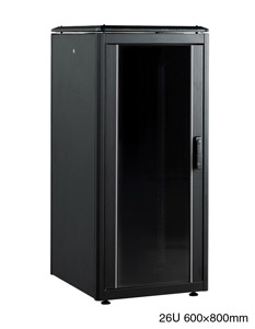 LANDE ES3626826/B-L RACK CABINET 26U, 600w, 800d, black, assembled