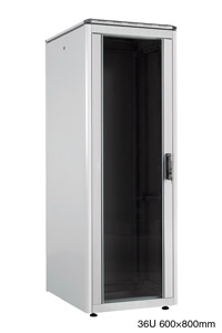 LANDE ES3626836/G-L RACK CABINET 36U, 600w, 800d, grey, assembled