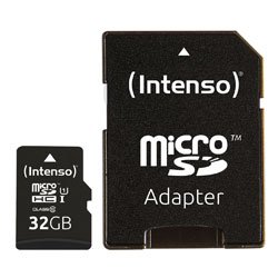 INTENSO SDC-3423480 PREMIUM 32GB micro SD memory card and adapter, UHS-1