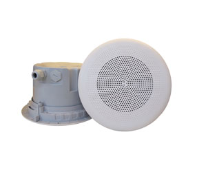 DNH BPF-560CR LOUDSPEAKER Ceiling, 6W, 8 ohms, white RAL9010, with plastic dust box, clean-room