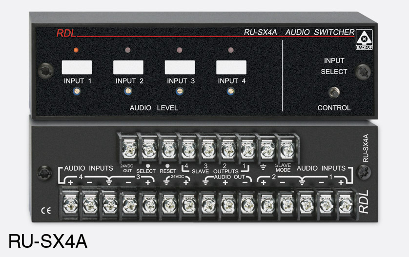 Rdl Ru Sx4a Rack Up Module Audio Switch