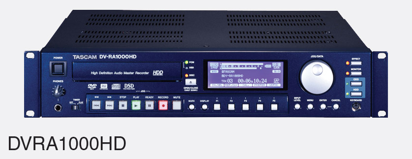 Tascam Dv Ra1000hd Dvd And Cd Recorder Audio Aes Ebu Sp Dif Rs232 2u Rackmount Hard Drive