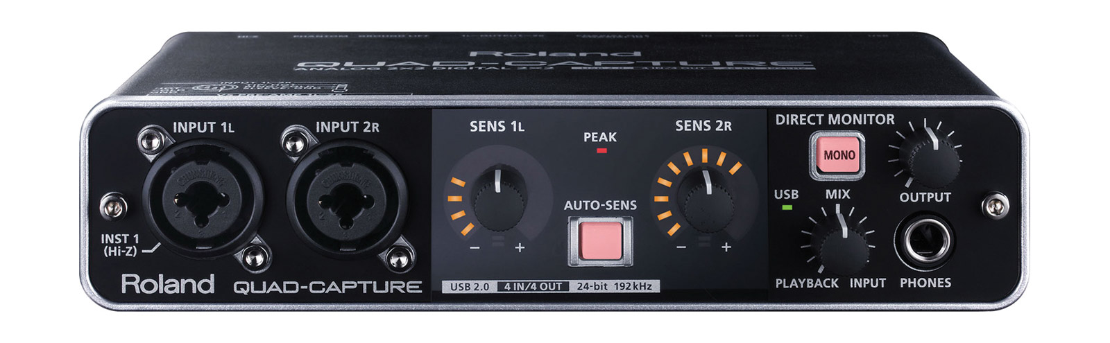 ROLAND UA-55 QUAD-CAPTURE USB AUDIO INTERFACE 2x mic/instrument in 