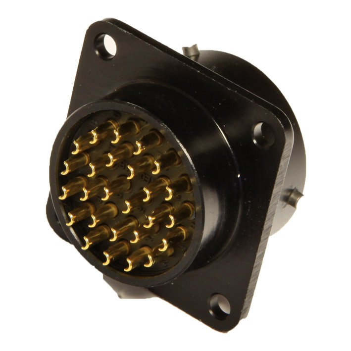 OB CONNECTOR 26 pin panel socket, with pins, black