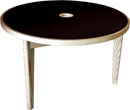 CANFORD ACOUSTIC TABLE Ash, circular 1220mm, Black Magic