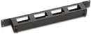 CANFORD CABLE MANAGEMENT PANEL Horizontal, 4 channel, with cover plate, 1U, black