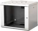 LANDE PROLINE PR09U6045-LG WALL RACK CABINET 9U, 450d, with glass door, grey