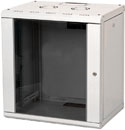 LANDE PROLINE PR12U6045-LG WALL RACK CABINET 12U, 450d, with glass door, grey