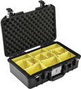 PELI 1485 AIR CASE Internal dimensions 451x259x156mm, with padded dividers, black