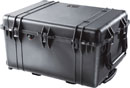 PELI 1630 PROTECTOR CASE Internal dimensions 704x533x394mm, with padded dividers, wheeled, black