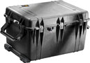 PELI 1660 PROTECTOR CASE Internal dimensions 716x502x448mm, with padded dividers, wheeled, black