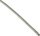 DOUGHTY T40500 GALVANISED WIRE ROPE Flexible, 2mm, silver