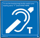 CONTACTA IL-AE97-00 SUPERLOOP AERIAL Hearing loop sign, blue
