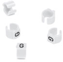CABLE MARKERS PS15BW.G Retrofit, black on white, loose, bagged, (pack of 50)