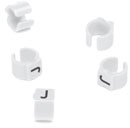 CABLE MARKERS PS15BW.J Retrofit, black on white, loose, bagged, (pack of 50)