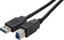 USB CABLE 3.0, Type A male - Type B male, 1 metre
