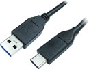 USB CABLE 3.1, Type A male - Type C male, 2 metre, black