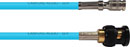 CANFORD CABLE DIN 1.0/2.3 male - BNC male, 12G 4K UHD, 300mm, turquoise
