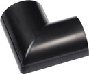 D-LINE FLFB5025B 1/2-ROUND CLIP-OVER FLAT BEND, For 50 x 25mm trunking, black