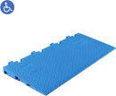 DEFENDER MIDI 5 2D R BLU CABLE PROTECTOR Ramp, 1000 x 430mm, 6-degree incline, blue