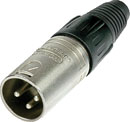 NEUTRIK NC3MX-WOB XLR Male cable connector, without gland