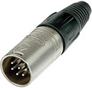 NEUTRIK NC6MX XLR Male cable connector, nickel shell, silver contacts