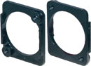 TUK KADMF MOUNTING FRAME M3, for Neutrik D-series and similar connectors, polycarbonate, black