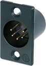 NEUTRIK NC5MP-B XLR Male panel