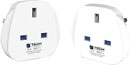 TRAVEL BLUE UK TO EUROPE AND USA MAINS PLUG ADAPTER SET