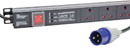CANFORD PDU Economy, vertical, 12-way UK, 32A plug, surge protected