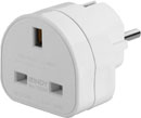 LINDY 73099 MAINS ADAPTER UK 3-pin female to Schuko male, white