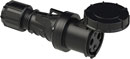 PCE 2335-6XS WATERTIGHT 63A CABLE SOCKET, Straight, IP67, black