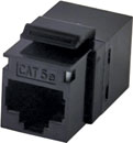 TUK KEYSTONE RJ45 BACK-TO-BACK COUPLER Cat5E, black (pack of 24)