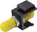 TUK KEYSTONE FIBRE COUPLER Senko ST to ST, single mode, simplex, black/yellow