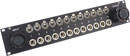 CANFORD SPLITTER PANEL 2U, 12 Way, 2x 12 XLR, TL37F & TL37M (0.15 - 0.6 sq.mm contacts), black