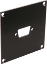 CANFORD UNIVERSELLE MODULARE ANSCHLUSSPLATTE 1x D-sub9 / HDD15 / HDMI, schwarz
