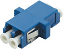 LC SM DUPLEX PANEL COUPLER (also fits SC simplex panel cutout)