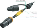 NEUTRIK OPTICALCON LITE MTP - MPO-style – Semi rugged 12 core fibre cables
