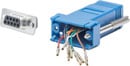 CUSTOM ADAPTER D-SUB 9 way female/RJ45, blue