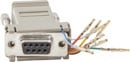 CUSTOM ADAPTER D-SUB 9 way female/RJ45, grey