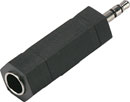 ADAPTER 3JA-3MJP 3-pole 6.35mm jack socket (A-gauge) - 3-pole 3.5mm jack plug