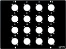 CANFORD STAGE/WALLBOX Top plate, 16 holes for type B